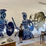 Hellenic Academy Lower Sixth Art Pupils design and paint a stunning classroom mural